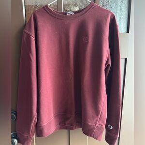 Mens Champion Maroon Crewneck